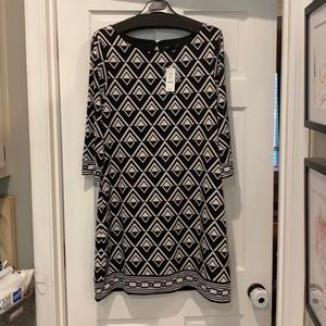 White House black market long sleeve dress